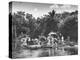 Boating Floating on the River Where the Shooting of the Movie "The African Queen" Is Taking Place-null-Premier Image Canvas