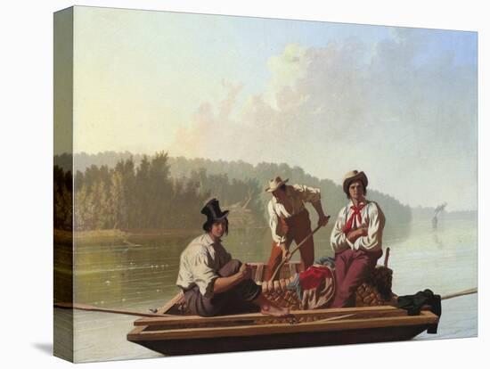 Boatmen on the Missouri-George Caleb Bingham-Premier Image Canvas