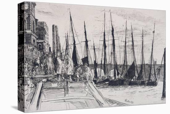 Boats Alongside Billingsgate, London, 1859-James Abbott McNeill Whistler-Premier Image Canvas