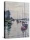 Boats Anchored on the Seine-Gustave Caillebotte-Premier Image Canvas