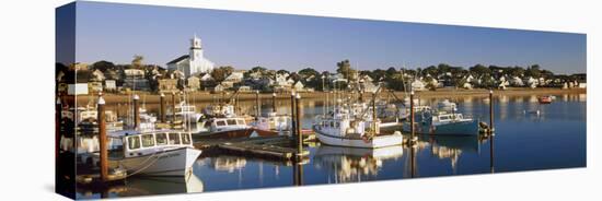 Boats at a Harbor, Provincetown, Cape Cod, Barnstable County, Massachusetts, USA-null-Premier Image Canvas