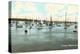 Boats at Anchor, Newport Harbor, Rhode Island-null-Stretched Canvas