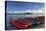 Boats at Luoshui, Lugu Lake, Yunnan, China, Asia-Ian Trower-Premier Image Canvas