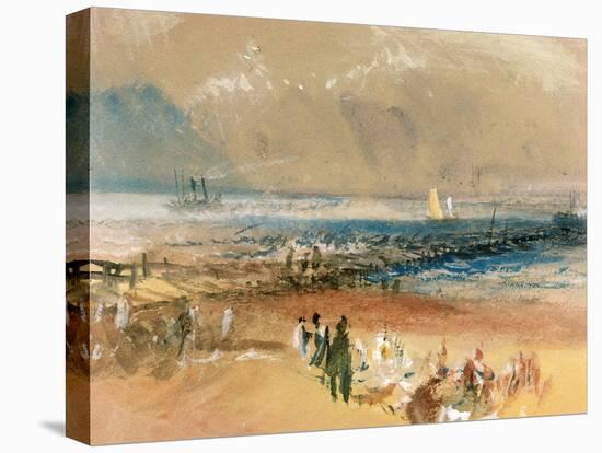 Boats at Margate Pier-JMW Turner-Premier Image Canvas