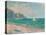 Boats Below the Pourville Cliffs; Bateaux Devant Les Falaises De Pourville, 1882-Claude Monet-Premier Image Canvas