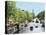 Boats Cruise Along a Canal with the Zuiderkerk Bell-Tower in the Background, Amsterdam, Netherlands-Miva Stock-Premier Image Canvas