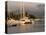 Boats Docked in Marina Vallarta Against Fog-Shrouded Mountains, Puerto Vallarta, Mexico-Nancy & Steve Ross-Premier Image Canvas