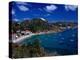 Boats in Bay, Corrossol Bay, St. Barts-Wayne Walton-Premier Image Canvas