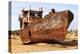 Boats in Desert around Moynaq, Muynak or Moynoq - Aral Sea or Aral Lake - Uzbekistan - Asia-Daniel Prudek-Premier Image Canvas