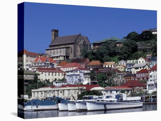 Boats in Harbor, St. George, Grenada, Caribbean-Greg Johnston-Premier Image Canvas