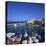Boats in Harbour and Kyrenia Castle, Kyrenia, North Cyprus-Christopher Rennie-Premier Image Canvas