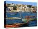 Boats in Valetta Harbour, Malta, Mediterranean-Adam Woolfitt-Premier Image Canvas