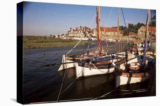 Boats Moored in Harbour, Blakeney Hotel, Blakeney, Norfolk, England, United Kingdom-Charcrit Boonsom-Premier Image Canvas