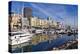 Boats moored in the harbour of Monte Carlo, Monaco, Cote d'Azur, Mediterranean, Europe-Marco Brivio-Premier Image Canvas