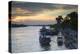 Boats on Ben Tre River at Sunset, Ben Tre, Mekong Delta, Vietnam, Indochina, Southeast Asia, Asia-Ian Trower-Premier Image Canvas