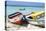 Boats on Eagle Beach, Aruba-George Oze-Premier Image Canvas