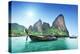 Boats on Railay Beach in Krabi Thailand-Iakov Kalinin-Premier Image Canvas