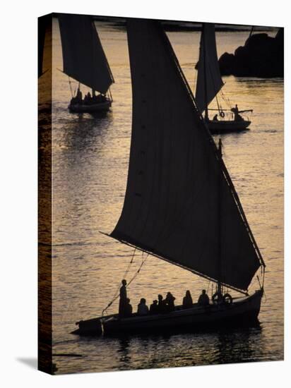Boats on the Nile, Egypt-Dave Bartruff-Premier Image Canvas