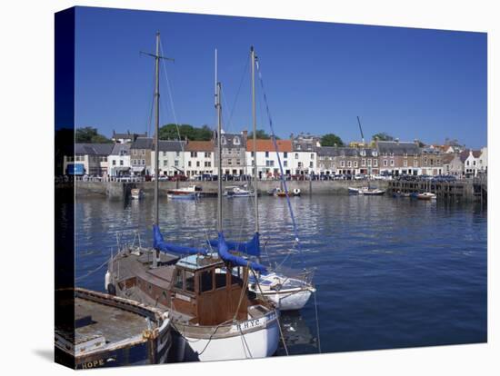 Boats on Water and Waterfront at Neuk of Fife, Anstruther, Scotland, United Kingdom, Europe-Kathy Collins-Premier Image Canvas