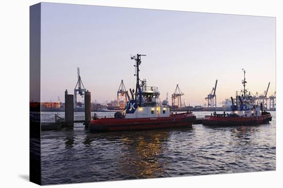 Boats, Pilots, Tugboat, Waiting for Mission, NeumŸhlen-Axel Schmies-Premier Image Canvas