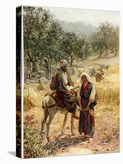 Boaz and Ruth - Bible-William Brassey Hole-Premier Image Canvas