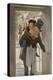 Bob Cratchit with "Tiny Tim" His Crippled Youngest Son-Jessie Willcox-Smith-Premier Image Canvas