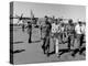 Bob Hope, Walks with Generals at Pleiku Air Base, South Vietnam, Dec. 19, 1966-null-Stretched Canvas