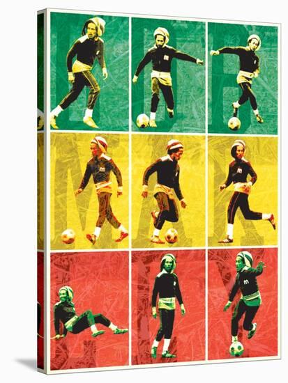 Bob Marley-Football-null-Stretched Canvas