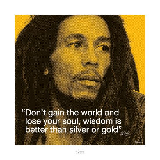 Bob Marley: Wisdom-null-Stretched Canvas