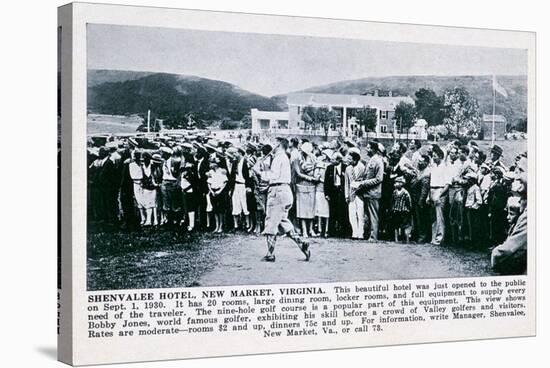 Bobby Jones playing golf at the Shenvalee Hotel, Virginia, USA, 1930-Unknown-Stretched Canvas