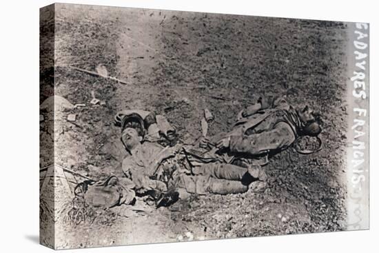 Bodies of dead French soldiers, c1914-c1918-Unknown-Premier Image Canvas