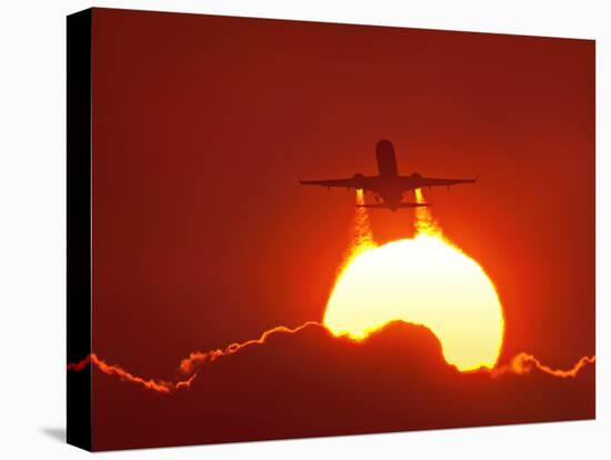 Boeing 737 Taking Off At Sunset-David Nunuk-Premier Image Canvas