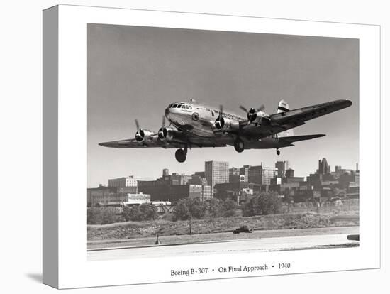 Boeing B-307 on Final Approach, 1940-null-Stretched Canvas