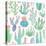 Bohemian Cactus Step 01A-Mary Urban-Stretched Canvas