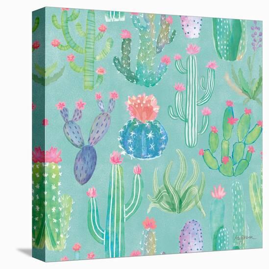 Bohemian Cactus Step 01E-Mary Urban-Stretched Canvas