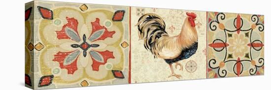 Bohemian Rooster Panel II-Daphne Brissonnet-Stretched Canvas