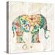Boho Paisley Elephant I-Danhui Nai-Stretched Canvas