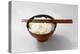 Boiled Basmati Rice in a Red Bowl with Chopsticks-Peter Rees-Premier Image Canvas