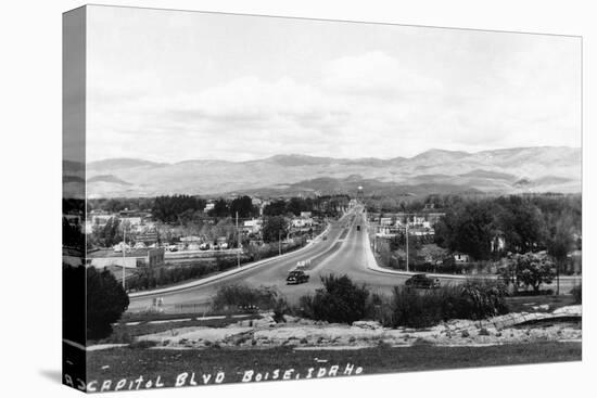 Boise, Idaho - Capitol Boulevard-Lantern Press-Stretched Canvas