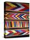 Bold Colors in Fabric Design in Market, Chinceros, Peru-Jim Zuckerman-Premier Image Canvas