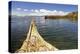 Bolivia, Lake Titicaca, Reed Boat of Uros Floating Reed Islands of Lake Titicaca-Kymri Wilt-Premier Image Canvas