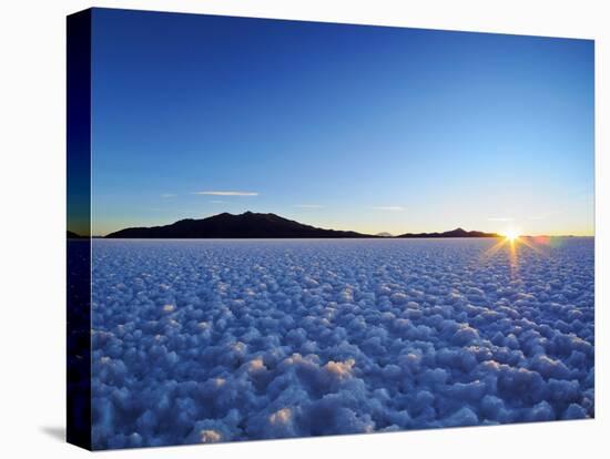 Bolivia, Potosi Department, Daniel Campos Province, Sunset over the Salar de Uyuni, the largest sal-Karol Kozlowski-Premier Image Canvas