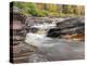 Bonanza Falls, Where the Iron River Glides over Smooth Slanted Rocks.-Julianne Eggers-Premier Image Canvas