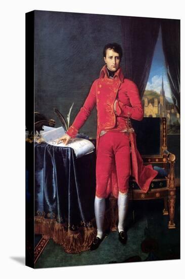 Bonaparte as First Consul-Jean-Auguste-Dominique Ingres-Stretched Canvas