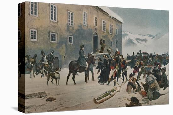 ''Bonaparte Received By The Monks of Mount St. Bernard. Passage of the Alps, May 1800', (1896)-Unknown-Premier Image Canvas