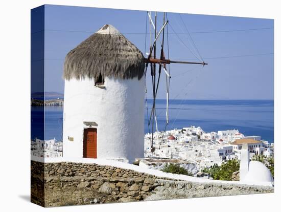 Bonis Windmill at the Folklore Museum in Mykonos Town, Island of Mykonos, Cyclades, Greek Islands, -Richard Cummins-Premier Image Canvas