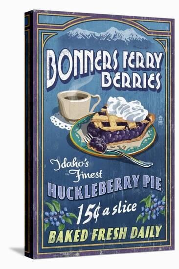 Bonners Ferry, Idaho - Huckleberry Pie-Lantern Press-Stretched Canvas