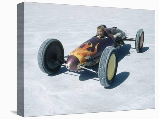 Bonneville Hot Rod Meet at the Bonneville Salt Flats in Utah-J^ R^ Eyerman-Premier Image Canvas