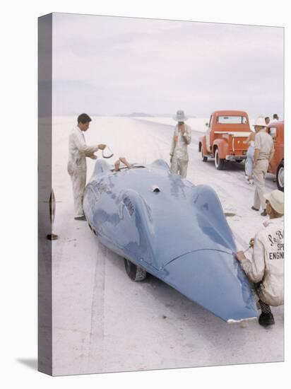 Bonneville Hot Rod Meet at the Bonneville Salt Flats in Utah-J^ R^ Eyerman-Premier Image Canvas