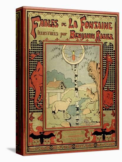 Book Cover of La Fontaine's Fables-Benjamin Rabier-Stretched Canvas